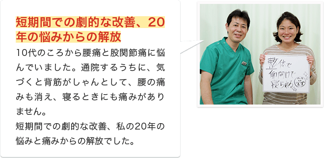 20年の悩みからの解放