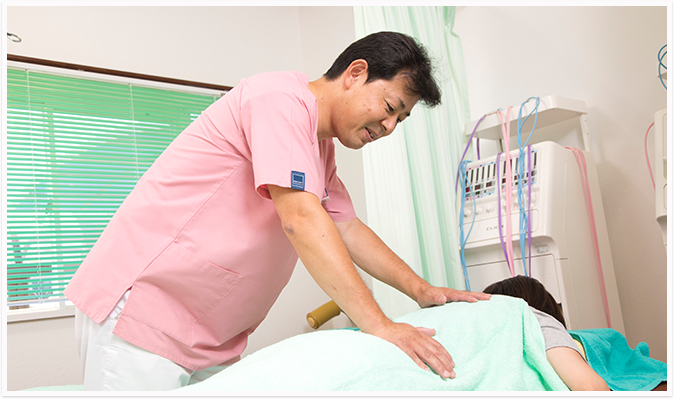 無痛のソフトな施術でつらくない